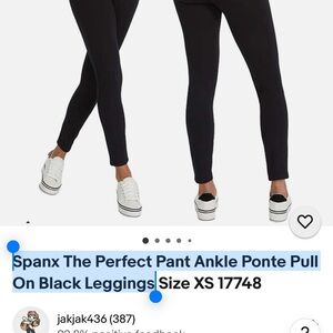 SPANX Black Tailored Leggings for Versatile Wear